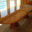 A table with dolphins inlays